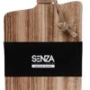 SENZA Borrelplank Met Handvat - Tapasplank - Paulownia Hout - Zwart Hout - 40 X 22 CM -Skimask 766x1200 1