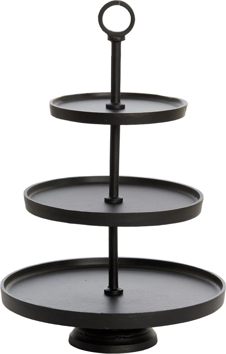 Light & Living Etagère Marozu - Zwart - 3 Laags 3 Light & Living Etagère Marozu - Zwart - 3 Laags