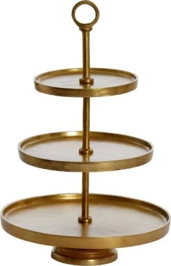 Light & Living Etagère Marozu - Goud - 3 Laags