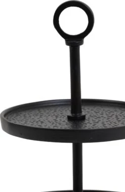 Light & Living Etagère Lutek - Zwart - 2 Laags -Skimask 780x1200 3