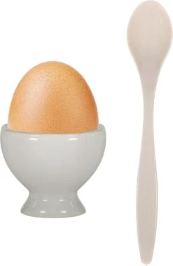 Excellent Houseware 12x Eierlepels Zwart/grijs Kunststof 14 Cm -Skimask 783x1200 3