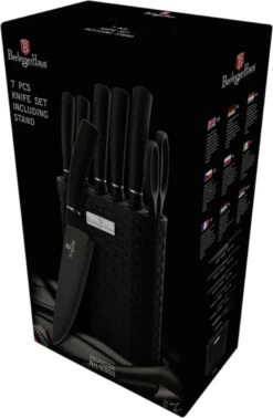 Berlinger Haus Messenset Met Messenblok - 7-delig - Zwart Met Zilveren Detail 16 Berlinger Haus Messenset Met Messenblok - 7-delig - Zwart Met Zilveren Detail -Skimask 784x1200