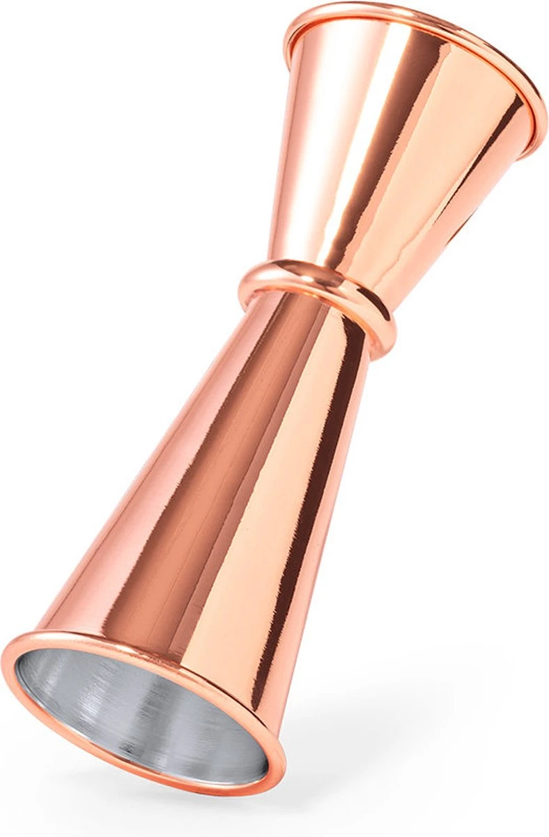 Merkloos Cocktail Jigger - Barmaatje - Maatbeker - 25-50 Ml - RVS - Koper 4 Merkloos Cocktail Jigger - Barmaatje - Maatbeker - 25-50 Ml - RVS - Koper - Afbeelding 2