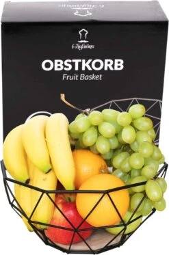 Chefarone Fruitschaal Zwart - Fruitmand - Groentemand - Broodmand - Metaal & Hout -Skimask 795x1200 5