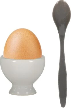 Excellent Houseware 12x Eierlepels Zwart/grijs Kunststof 14 Cm -Skimask 797x1200 1