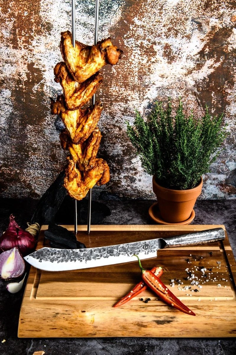 Forged Brute Slagersmes 25,5cm - RVS - In Houten Giftbox 6 Forged Brute Slagersmes 25,5cm - RVS - In Houten Giftbox - Afbeelding 4