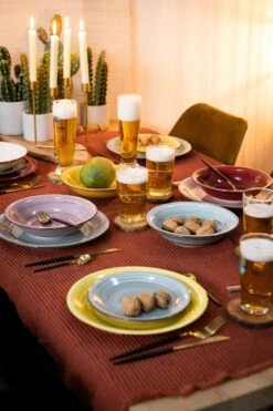 Tavola - Diepe Borden - Kleurrijk - Ø21cm - (6 Stuks) -Skimask 799x1200 41