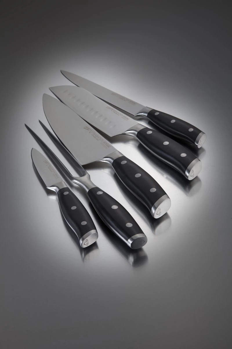 Diamant Sabatier Integra Messenblok - 5-delig - RVS/POM - Eikenhout 5 Diamant Sabatier Integra Messenblok - 5-delig - RVS/POM - Eikenhout - Afbeelding 3