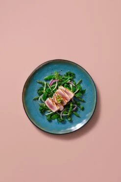 Palmer Bord Lotus 27.5 Cm Zwart Turquoise Stoneware 2 Stuk(s) -Skimask 800x1200 148