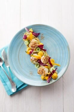 Cosy & Trendy Turbolino Plat Bord - Ø 27 Cm - Blauw - Set-6 -Skimask 800x1200 155