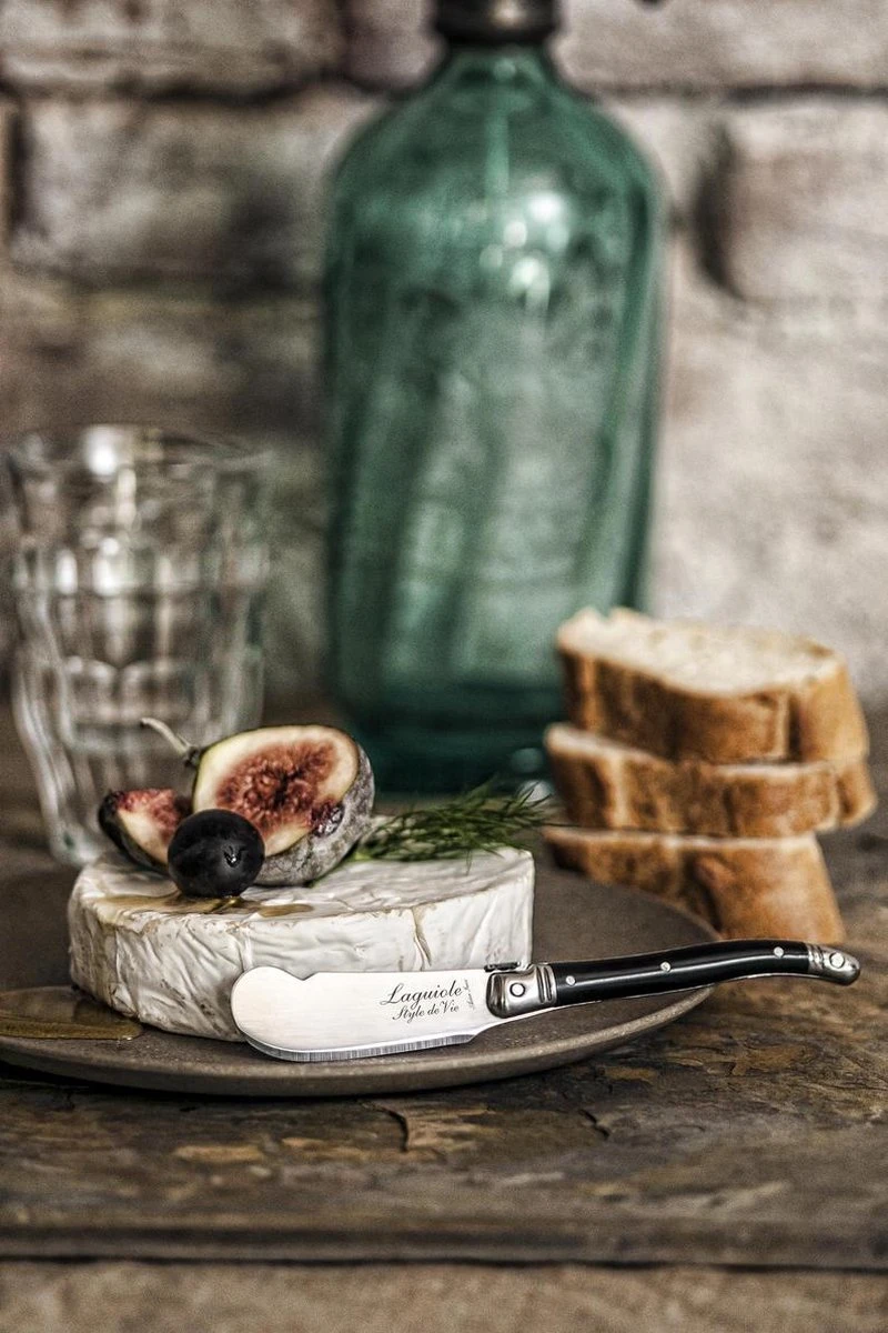 Laguiole Style De Vie Kaasmessenset Premium Line - 3-delig - Zwart 5 Laguiole Style De Vie Kaasmessenset Premium Line - 3-delig - Zwart - Afbeelding 3