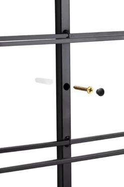 Cosas - Hangend Zwart Metalen Wijnrek Voor Aan De Muur - Premium Kwaliteit Om 7 Flessen Wijn Stijlvol Op Te Hangen - Complete Set Inclusief Bevestigingsmateriaal En Afwerkmateriaal - Wijnrek Muur - Wijnrek Metaal - Wijnrek - Wijnrek Zwart - Hangend -Skimask 800x1200 52