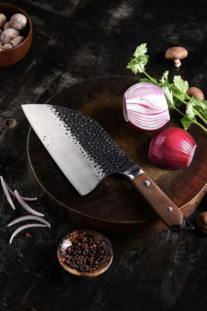 Hakbijl - Slagersmes - BBQ - Handmade - Hak Mes - Mes - Mannen - Koken - BBQ Master - Roestvrij Staal - Stoer - Handgemaakt - Koksmes - CADEAU TIP! 9 Hakbijl - Slagersmes - BBQ - Handmade - Hak Mes - Mes - Mannen - Koken - BBQ Master - Roestvrij Staal - Stoer - Handgemaakt - Koksmes - CADEAU TIP! - Afbeelding 7