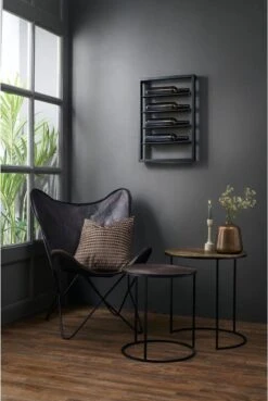 Light & Living Wijnrek Amore - Zwart - 4 Flessen -Skimask 803x1200