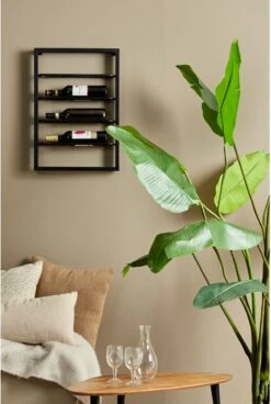 Light & Living Wijnrek Amore - Zwart - 4 Flessen -Skimask 806x1200