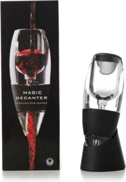 Olvy Wijn Decanteerder - Wijn Beluchter - Incl. Zeef En Standaard - 3 Voudige Beluchting