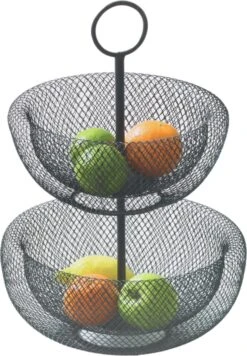 Orange85 Fruitschaal - Zwart - Etagere - Fruitmand - 2 Lagen - Metaal -Skimask 833x1200 6