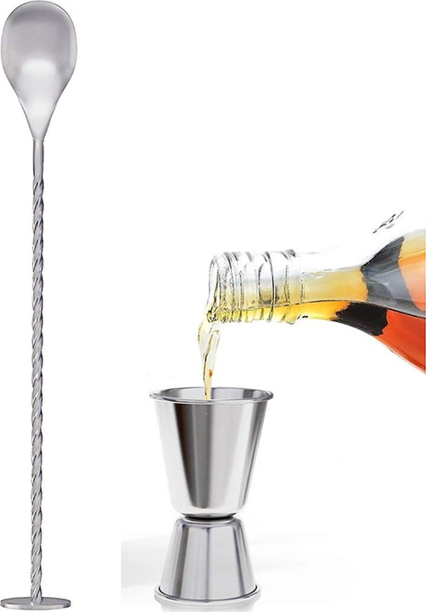 RVS Cocktail Shaker Set 700ml 3 RVS Cocktail Shaker Set 700ml