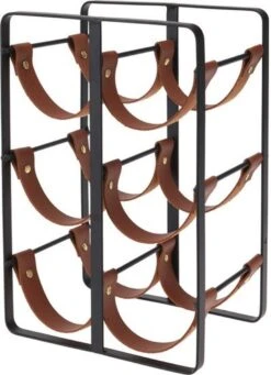 Merkloos Wijnrek Metaal 6 Flessen 20x30 Cm