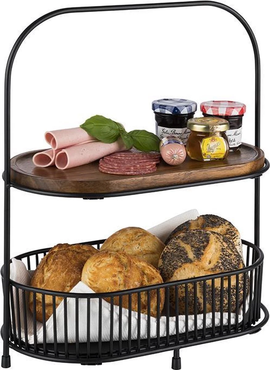 APS-Germany® Etagère 2 Laags Multi Inzetbaar 5 APS-Germany® Etagère 2 Laags Multi Inzetbaar - Afbeelding 3