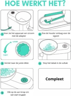 Light Up® Elektrische Sigarettenmaker Donkerblauw - Sigarettenmakers - Electrische Sigarettenmachine - Automatische Sigaretten Maker - Electrische Sigarettenvuller 9 Light Up® Elektrische Sigarettenmaker Donkerblauw - Sigarettenmakers - Electrische Sigarettenmachine - Automatische Sigaretten Maker - Electrische Sigarettenvuller -Skimask 885x1200 2