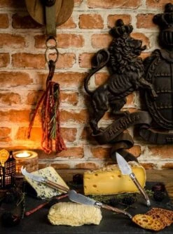 Laguiole Style De Vie Kaasmessenset Premium Line - 3-delig - Dark Wood -Skimask 890x1200