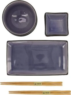 Tokyo Design Studio Glassy Blue Sushi Servies - 8 Delig - 2 Persoons 11 Tokyo Design Studio Glassy Blue Sushi Servies - 8 Delig - 2 Persoons -Skimask 895x1200 5
