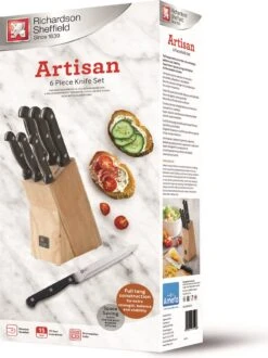 Richardson Sheffield Artisan - 7 Delige Messenset In Messenblok -Skimask 898x1200