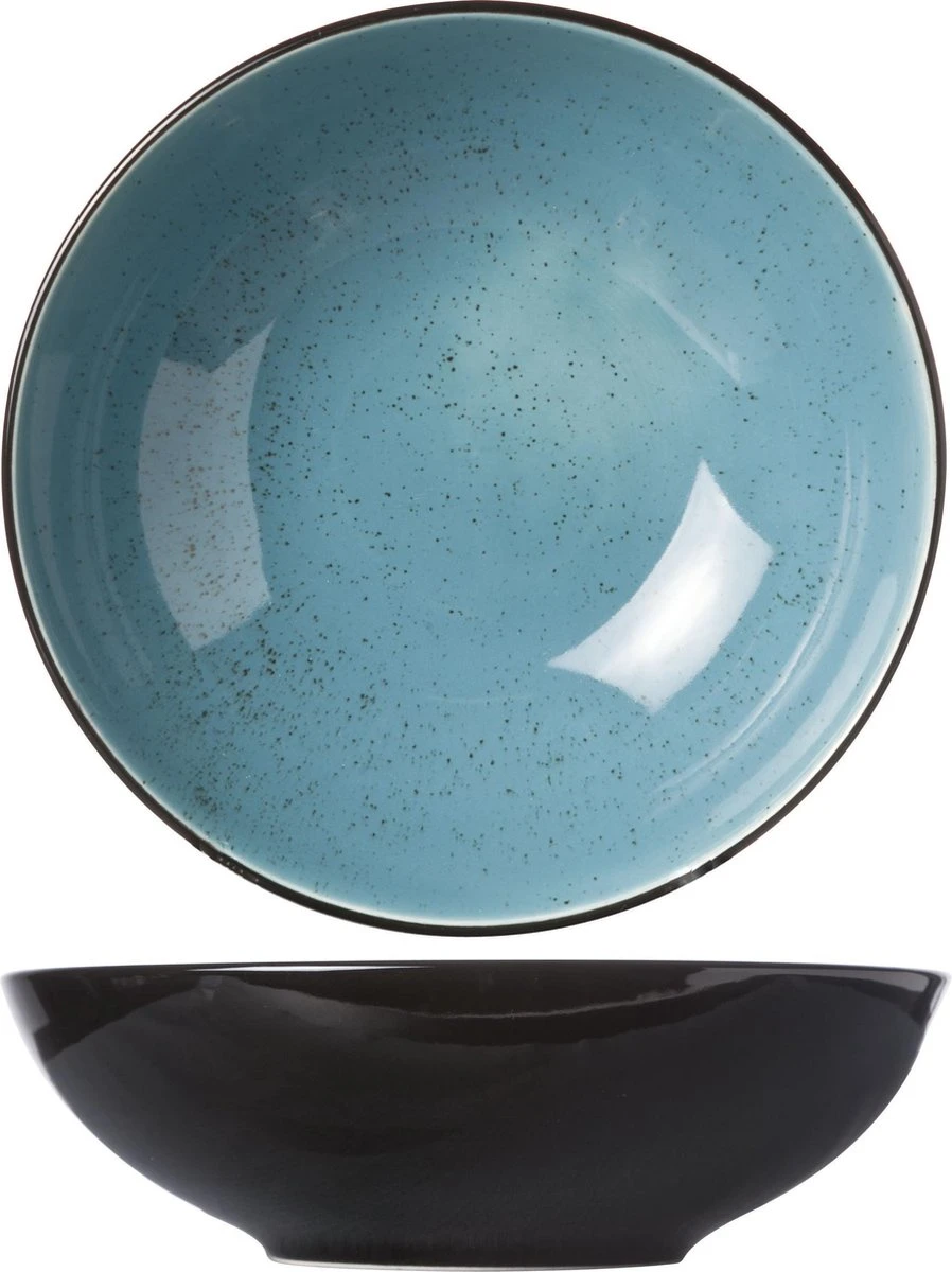 Cosy&Trendy Finesse Blue Diep Bord - Ø 20 Cm X 6.2 Cm - Set-6 3 Cosy&Trendy Finesse Blue Diep Bord - Ø 20 Cm X 6.2 Cm - Set-6