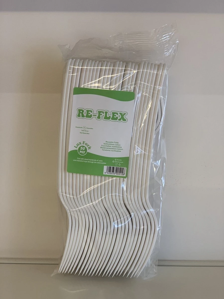 Reflex Vork Luxe 18cm | Herbruikbare Vorken | 50 Stuks 5 Reflex Vork Luxe 18cm | Herbruikbare Vorken | 50 Stuks - Afbeelding 3