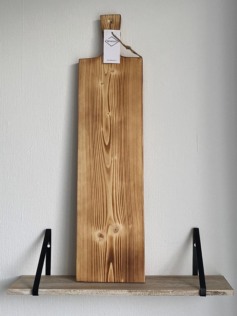88Wood XL Borrelplank - 100cm - Gebrand 3 88Wood XL Borrelplank - 100cm - Gebrand