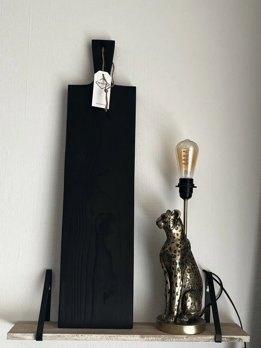 88Wood XL Borrelplank - 100cm - Diep Zwart 3 88Wood XL Borrelplank - 100cm - Diep Zwart