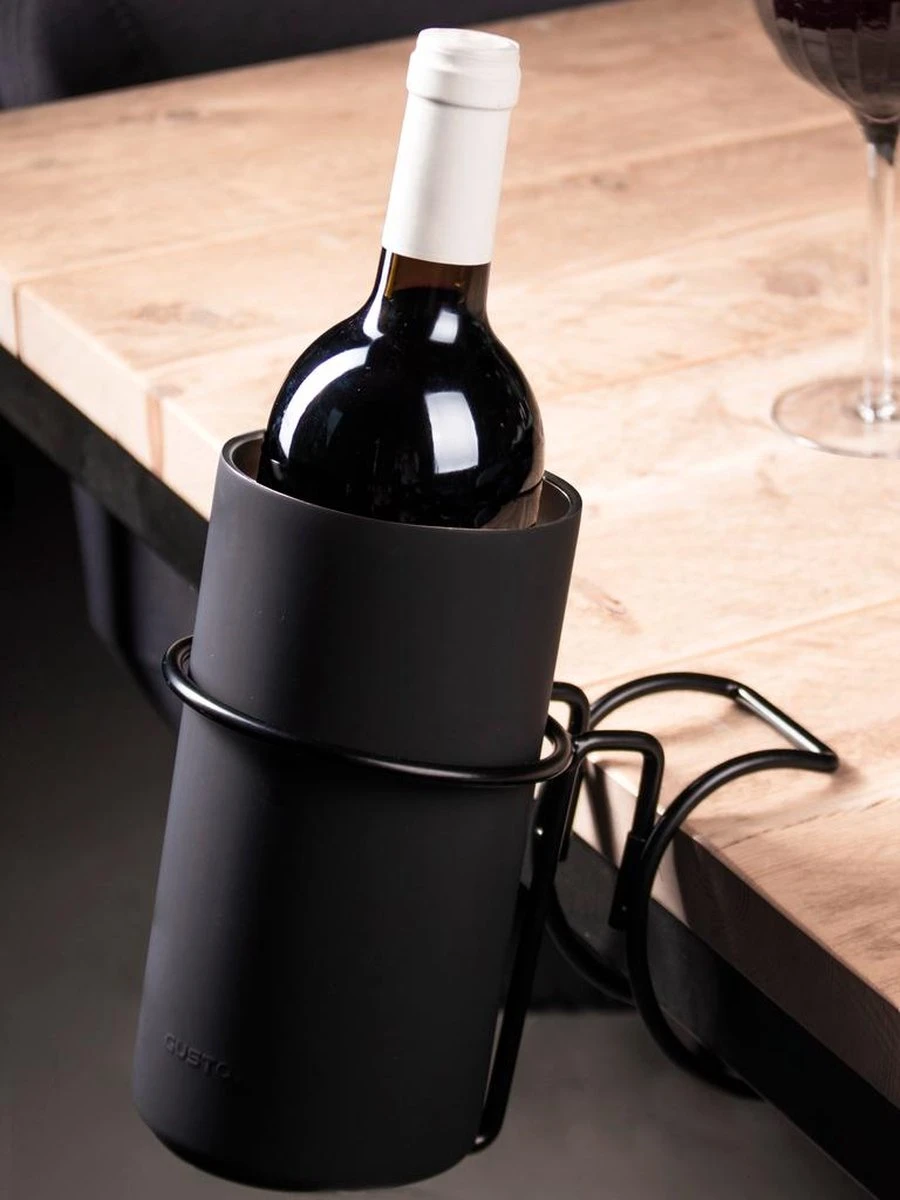 Gusta Wijnkoeler Ø10x19cm Zwart Dubbelwandig Geïsoleerd 4 Gusta Wijnkoeler Ø10x19cm Zwart Dubbelwandig Geïsoleerd - Afbeelding 2