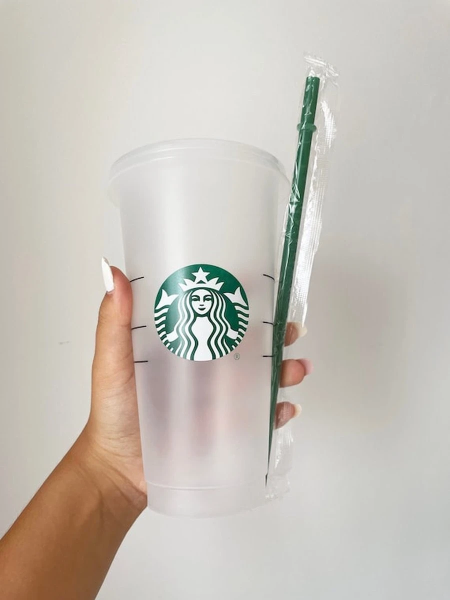 Starbucks Beker - Drinkbeker - Met Rietje En Deksel - Herbruikbaar- Ijskoffie Beker- Milkshake Beker 5 Starbucks Beker - Drinkbeker - Met Rietje En Deksel - Herbruikbaar- Ijskoffie Beker- Milkshake Beker - Afbeelding 3
