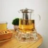 Glazen Theepot Met RVS Theefilter / Theezeef Inclusief Warmhouder ( Rechaud ) - Theelichthouder - Koffie Thee Coffee Tea Maker Luxe -Skimask 900x1200 47
