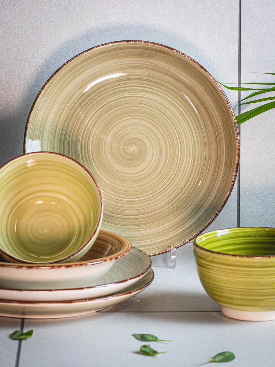 Studio Tavola Dinerborden Deep Forest ø 26.5 Cm - 6 Stuks 4 Studio Tavola Dinerborden Deep Forest ø 26.5 Cm - 6 Stuks - Afbeelding 2