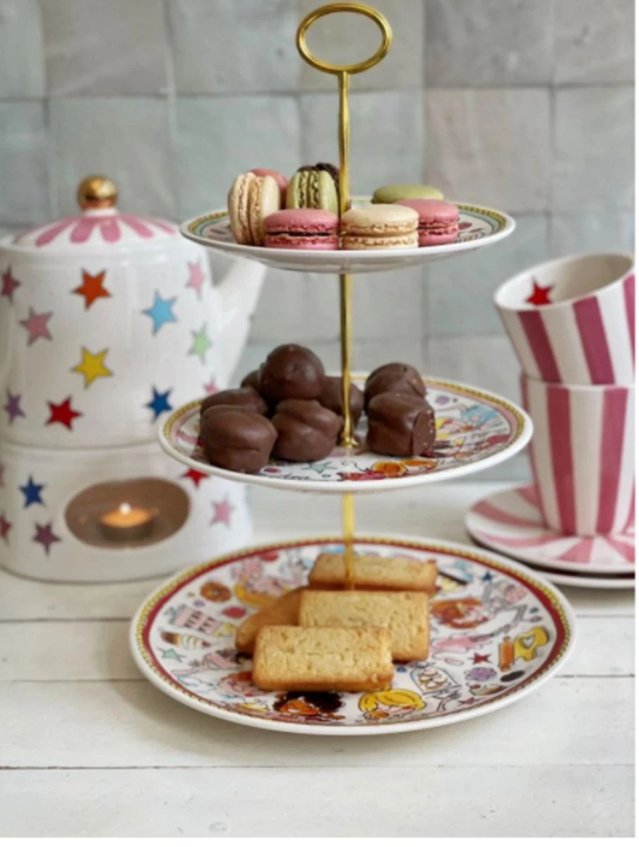 Blond Amsterdam, Even Bijkletsen: Etagere Tea & Cookies, 3 Laags - ∅26cm+∅22cm+∅18 Cm 4 Blond Amsterdam, Even Bijkletsen: Etagere Tea & Cookies, 3 Laags - ∅26cm+∅22cm+∅18 Cm - Afbeelding 2