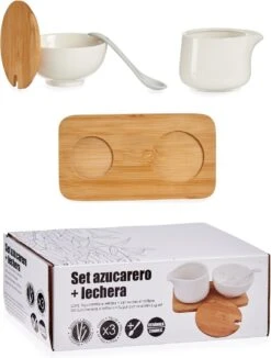Suiker En Melk Serveren Setje Van Keramiek Met Bamboe 19 Cm 7 Suiker En Melk Serveren Setje Van Keramiek Met Bamboe 19 Cm -Skimask 908x1200