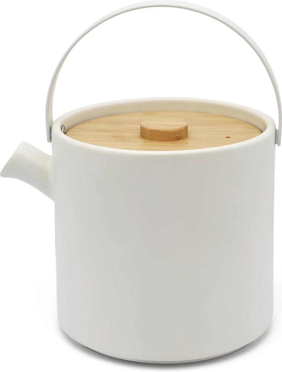 Bredemeijer - Theeset Umea Theepot 1.2L Met Theelichtwarmer - Mat Wit 4 Bredemeijer - Theeset Umea Theepot 1.2L Met Theelichtwarmer - Mat Wit - Afbeelding 2