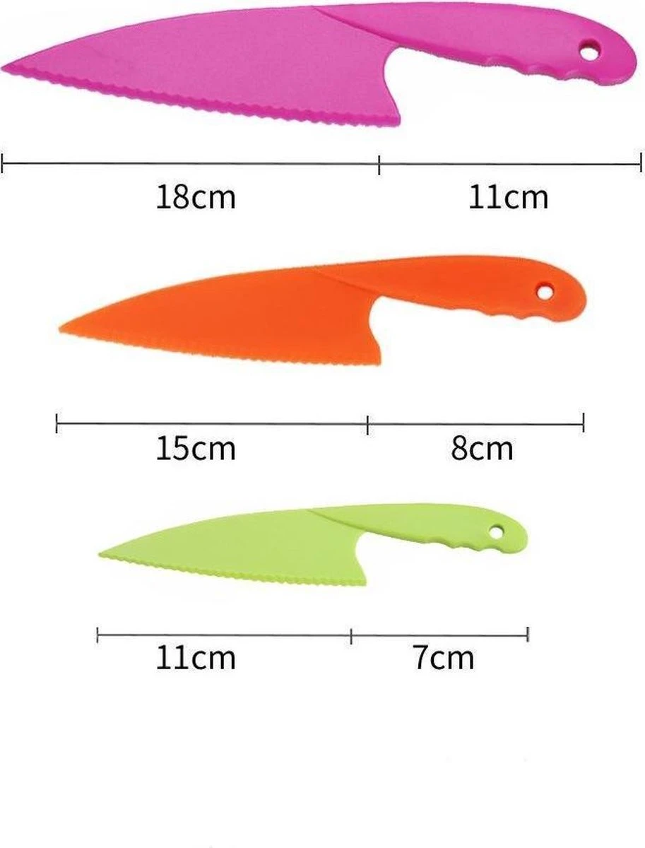 Merkloos Kindermessen - Messen Voor Kinderen - Veiligheidsmessen - Gekleurde Messenset Voor Kinderen - Kindermes - Kindvriendelijke Messenset Voor Kinderen - Bestek Voor Kinderen - Kids Kitchen Knife 8 Merkloos Kindermessen - Messen Voor Kinderen - Veiligheidsmessen - Gekleurde Messenset Voor Kinderen - Kindermes - Kindvriendelijke Messenset Voor Kinderen - Bestek Voor Kinderen - Kids Kitchen Knife - Afbeelding 6