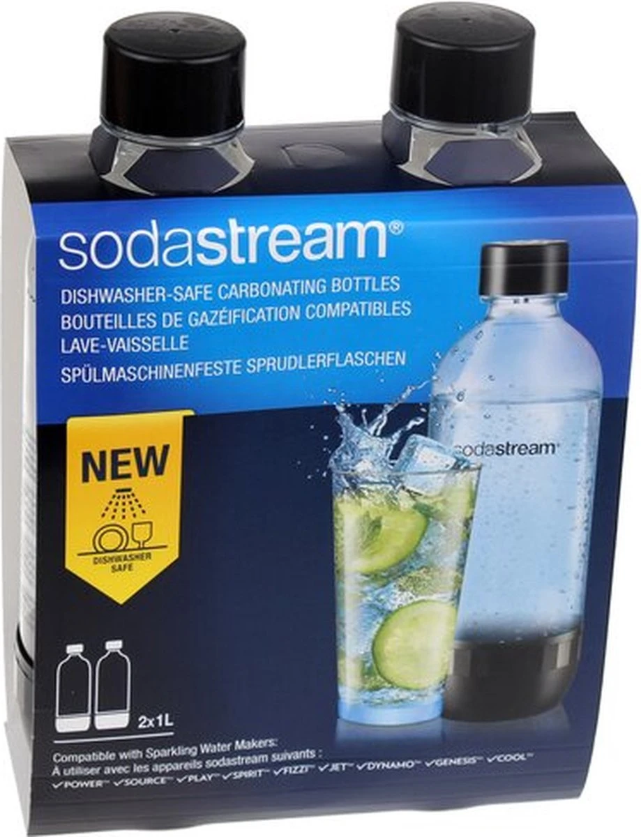 SODASTREAM - Duo-pack Flessen Classic 1L - Vaatwasbestendig - 1042260310 3 SODASTREAM - Duo-pack Flessen Classic 1L - Vaatwasbestendig - 1042260310