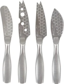 Boska Kaasmessenset Mini Monaco+ - Set Van Vier Stuks - Kaasmessenset - Vaatwasserbestendig - Kaasmesjes - Kaasmessen Set - Kaasbestek - Tapas Mesjes - Cadeautips - Giftset - Cadeauset - Keukengerei - Keuken Accessoires - 10 Jaar Garantie