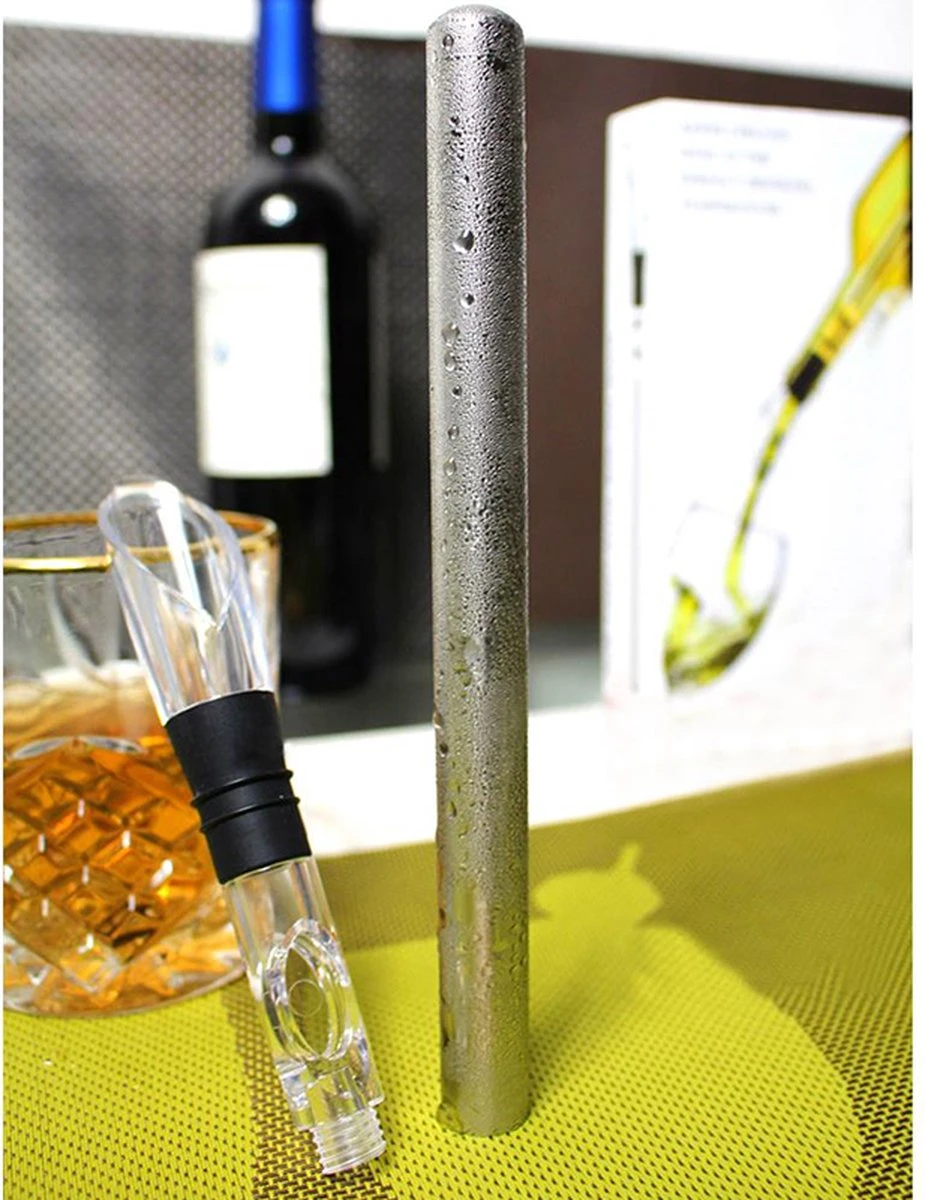 Wijnkoeler Stick - Wijn Koeler Staaf - Wijn Fles Koeler - Wijnschenker - Cadeautip 7 Wijnkoeler Stick - Wijn Koeler Staaf - Wijn Fles Koeler - Wijnschenker - Cadeautip - Afbeelding 5