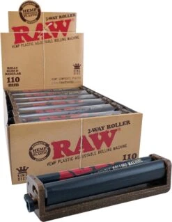 RAW 2-Way Kingsize - Rolling Machine - 110mm - Cigarette Roller Maker Black -Skimask 930x1200 6