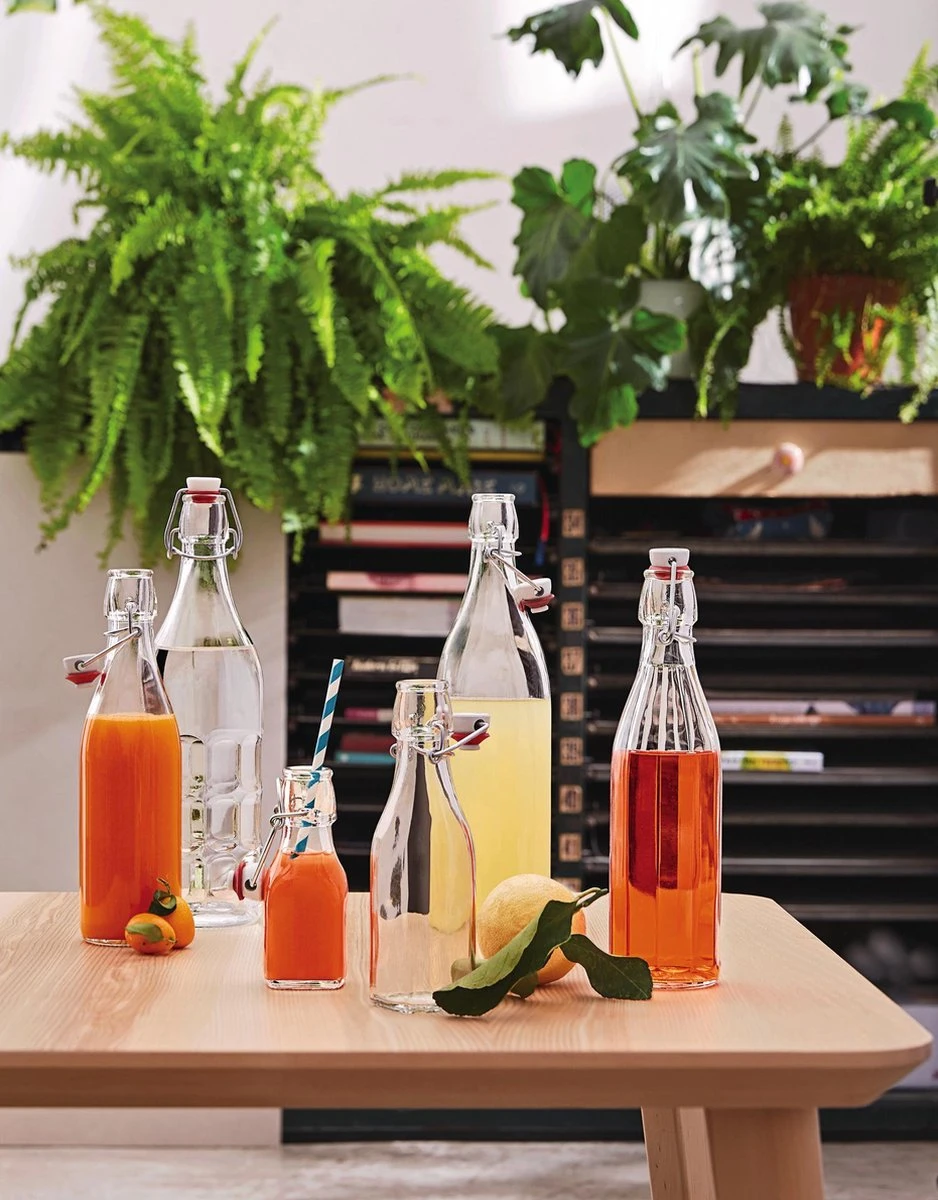 Bormioli Rocco Rocco Bormioli Giara Fles - 1L - Glas 5 Bormioli Rocco Rocco Bormioli Giara Fles - 1L - Glas - Afbeelding 3