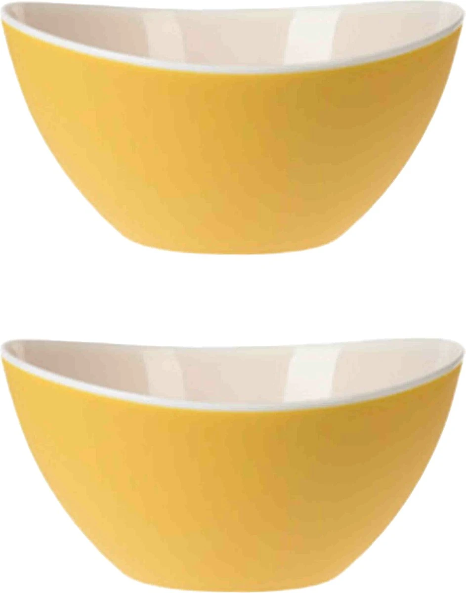 Excellent Houseware Salade Schalen/slakommen Set 2x - 3,5L - Kunststof 3 Excellent Houseware Salade Schalen/slakommen Set 2x - 3,5L - Kunststof
