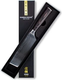 Shinrai Japan - Japans Hakmes 18 Cm - Koksmes - Damascus Mes - Damascus Print - Met Luxe Geschenkdoos -Skimask 945x1200 1