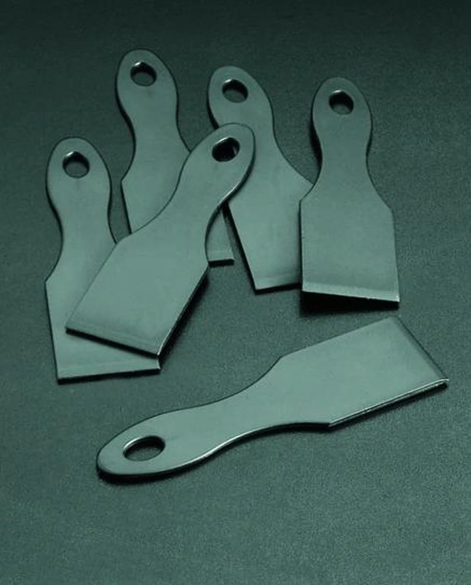 Metaltex - Set Van 6 Zwarte Nylon Raclet Spatels 5 Metaltex - Set Van 6 Zwarte Nylon Raclet Spatels - Afbeelding 3