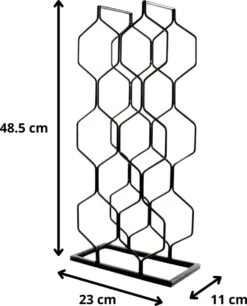 Orange85 Wijnrek - Metaal - Zwart - Voor 8 Flessen - Wijnfleshouder 13 Orange85 Wijnrek - Metaal - Zwart - Voor 8 Flessen - Wijnfleshouder -Skimask 970x1200