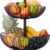 Chefarone Fruit Etagère 2 Laags - Fruitmand Metaal - Fruitschaal - Groentemand - Opberger - Zwart -Skimask 975x1200 8